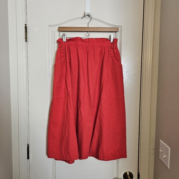 ASOS Dresses & Skirts - ASOS Red Midi Skirt